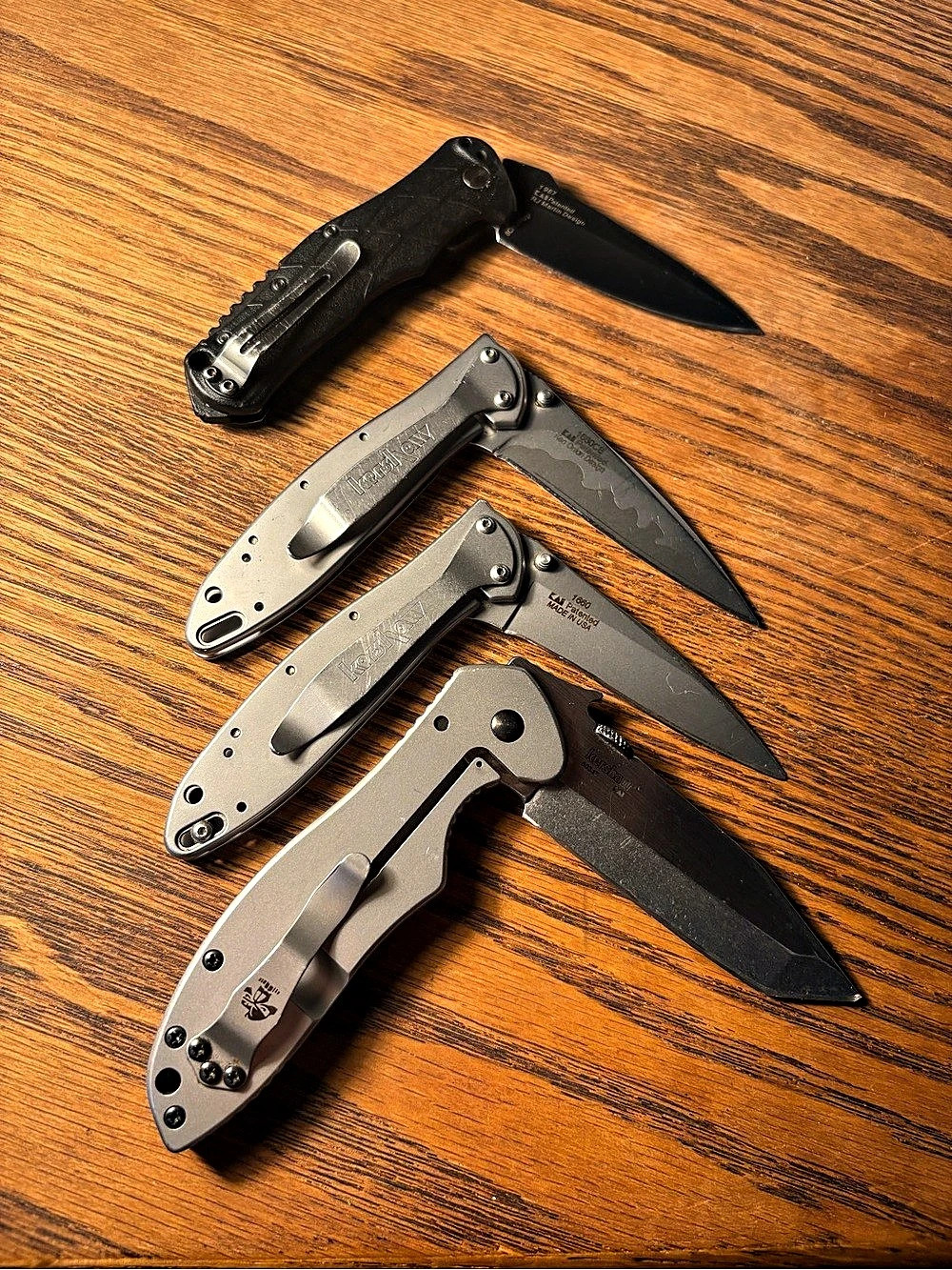 Set of 4 Kershaw Folding Pocket Knives